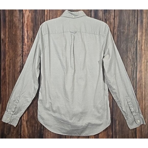 GAP Floral Button Down Shirt Light Gray Cotton Long Sleeve Lightweight Men M NWT - Picture 12 of 12